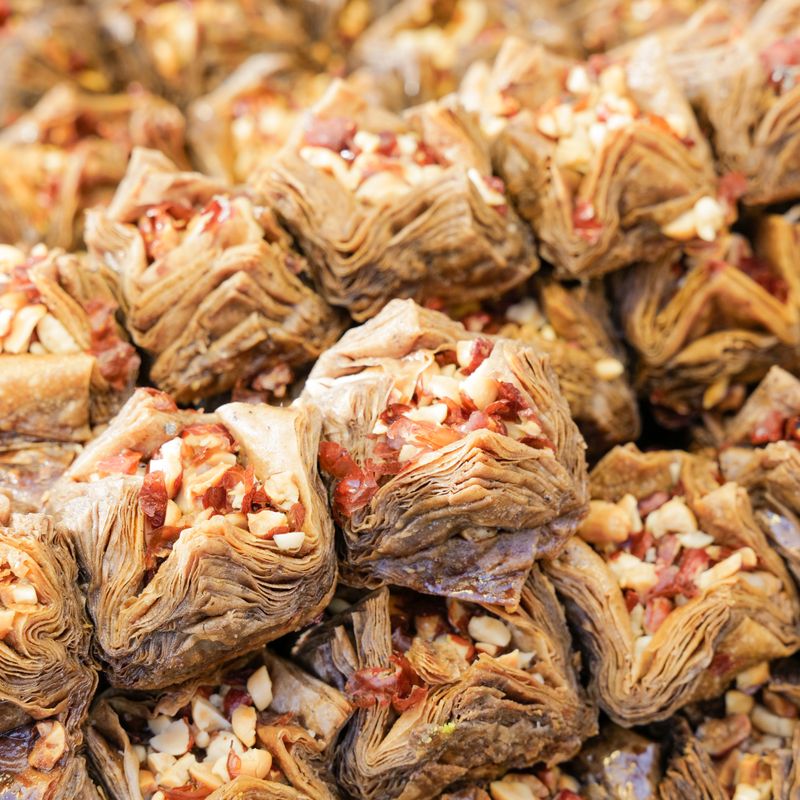 Honey Almond Baklava Muffins