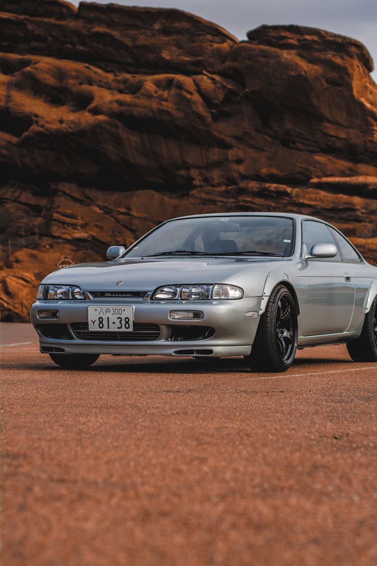 Silver Passenger Car In The Desert