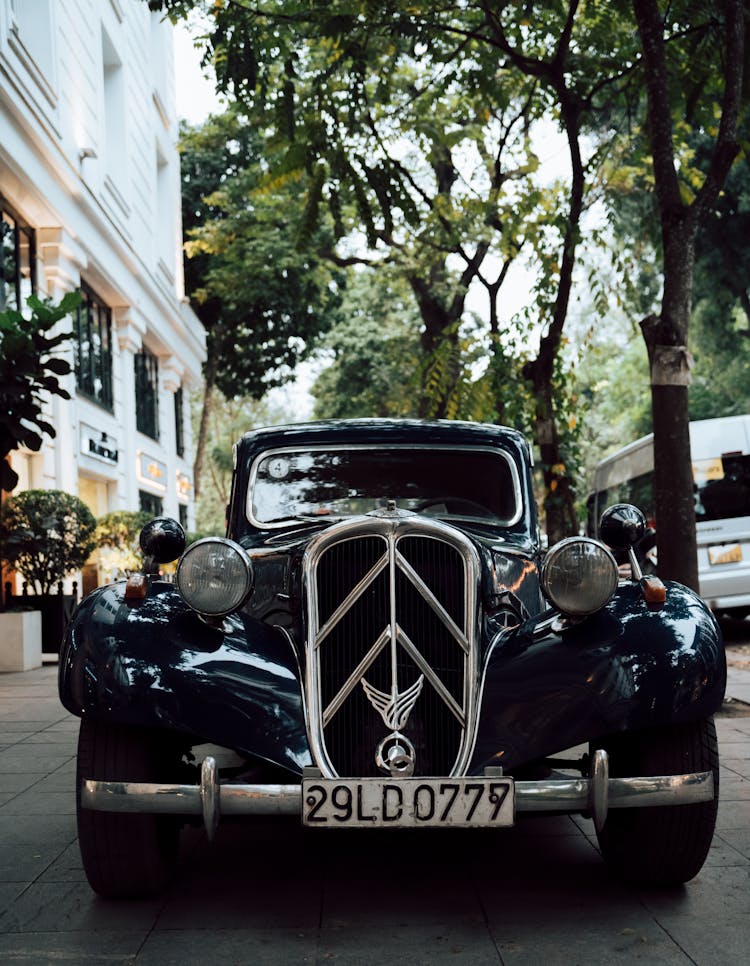 Black, Vintage Car