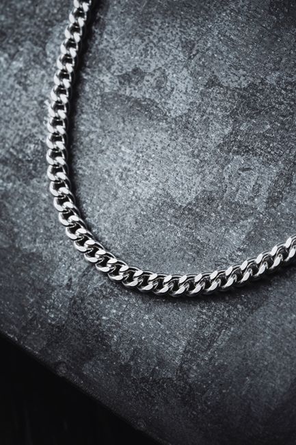 Lắc tay bạc nam mắt xích Cuban hầm hố - Trang sức bạc MMJW
