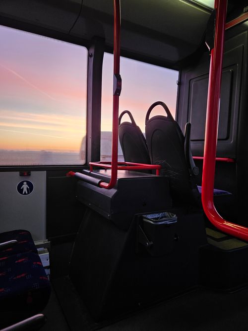 Free stock photo of bus, morning, nature Stock Photo
