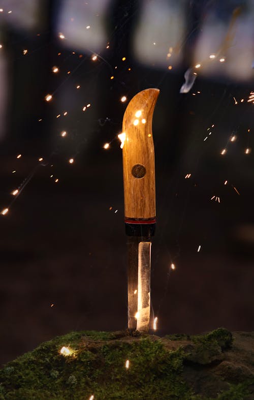 Foto profissional grátis de afiado, cabo de madeira, espada
