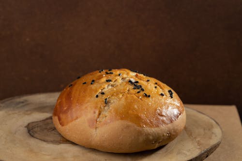 Close-up of a Freshly Baked Bun 