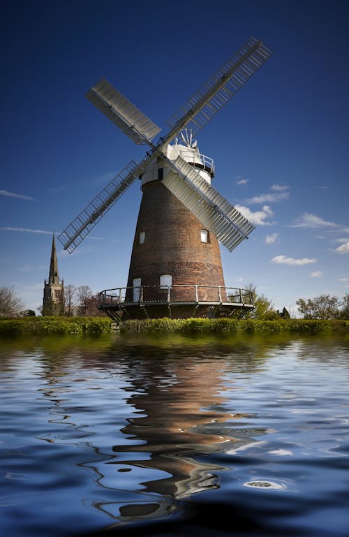 Free Photography of Windmill Under Blue Sky during Daytime Stock Photo