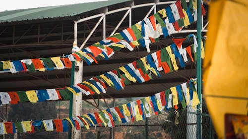 Colorful Fabrics on Strings