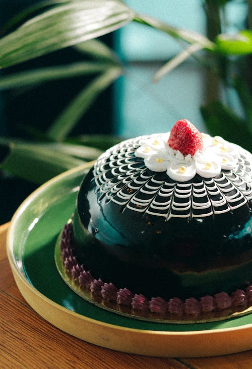 Decorated Chocolate Cake