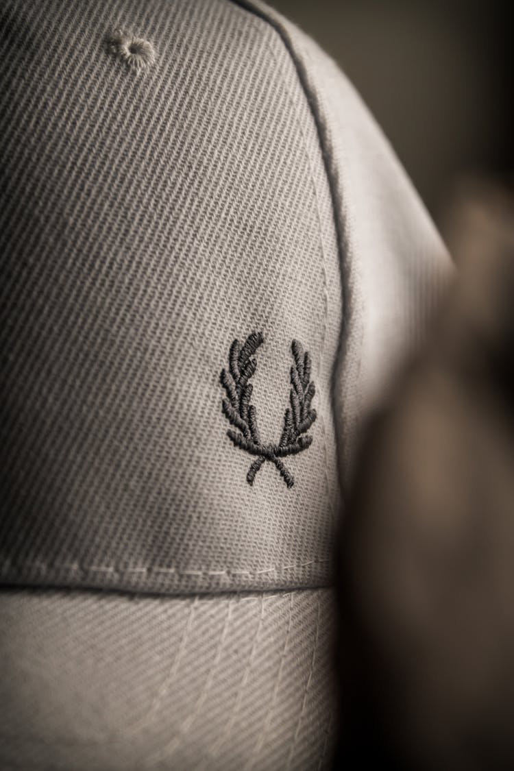 Embroidered Olive Branches On Baseball Hat