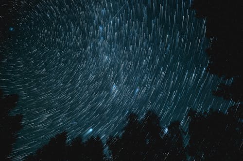 Long Exposure of Stars on Sky