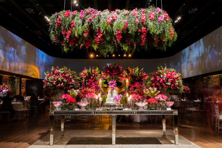 Flower Decoration At Restaurant