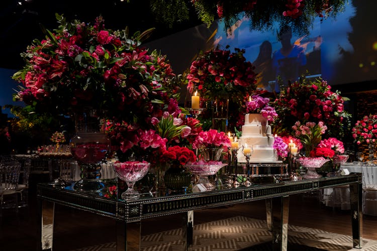 Cake On Elegant Table