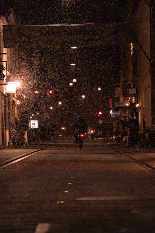 City Street in the Rain
