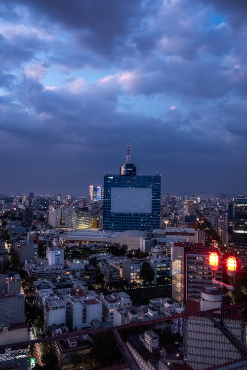 Illuminated Buildings in Night City