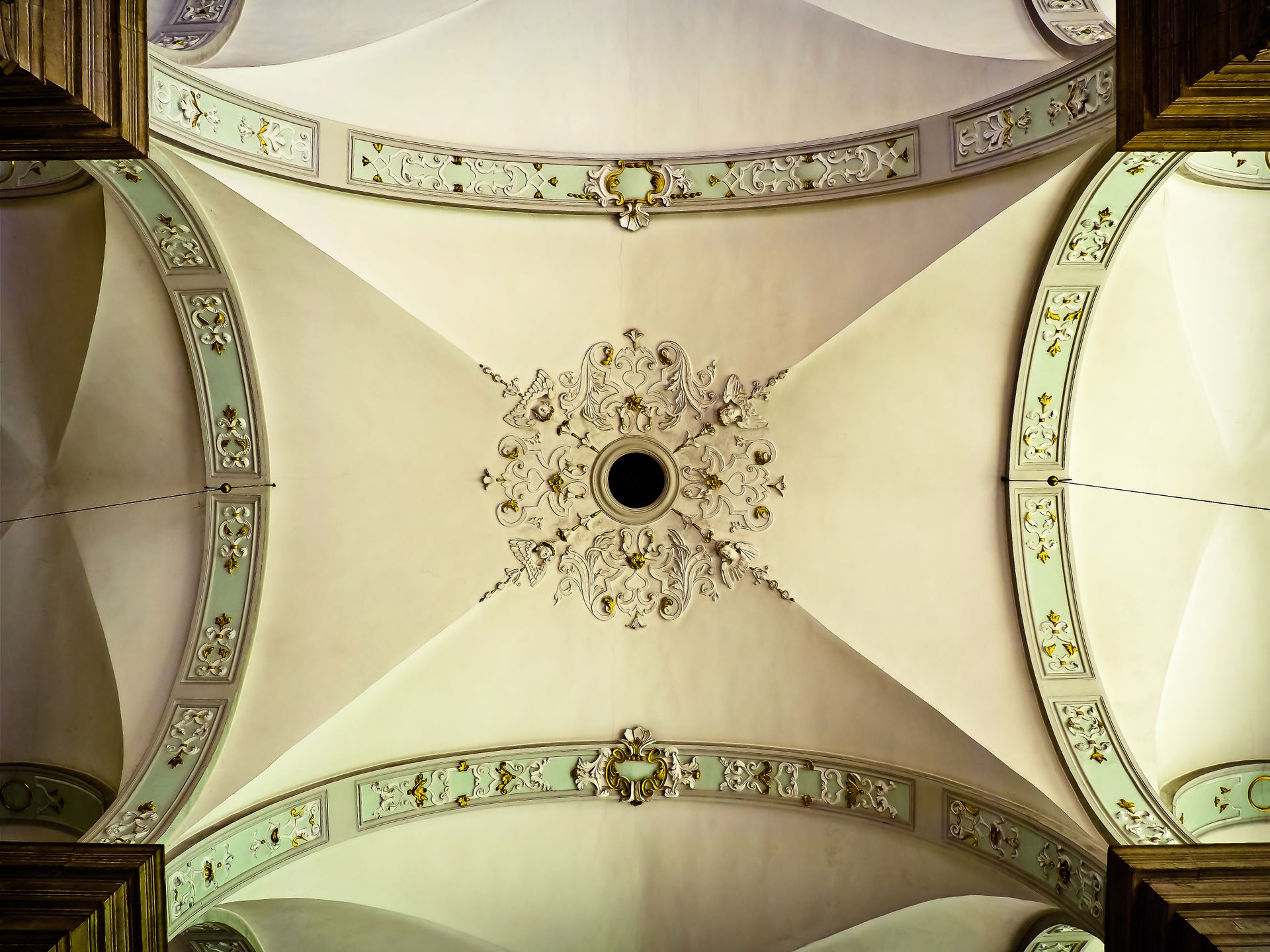 Kaleidoscope Photography of Ceiling