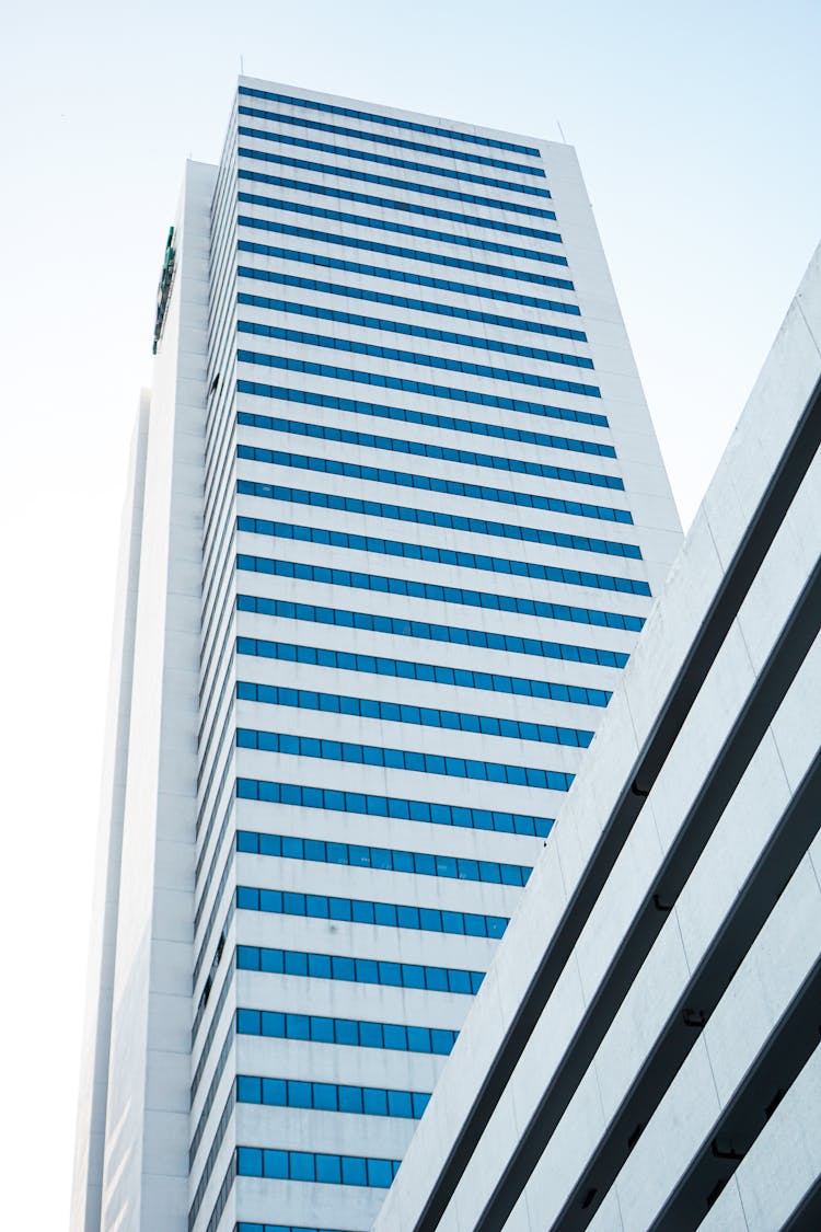 Modern Skyscraper On Blue Sky