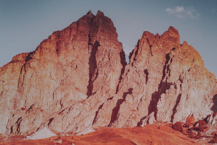 Brown Rocky Outcrop