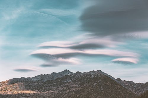 Mountain Under Clouded Sky