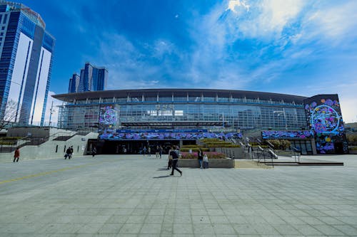Free stock photo of blue sky, busan station, city travel