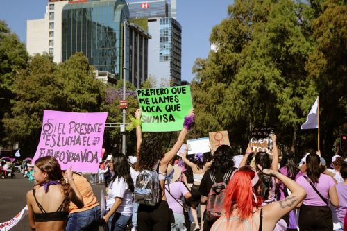 Free A sunlit demonstration in the city advocating for women's rights and equality. Stock Photo