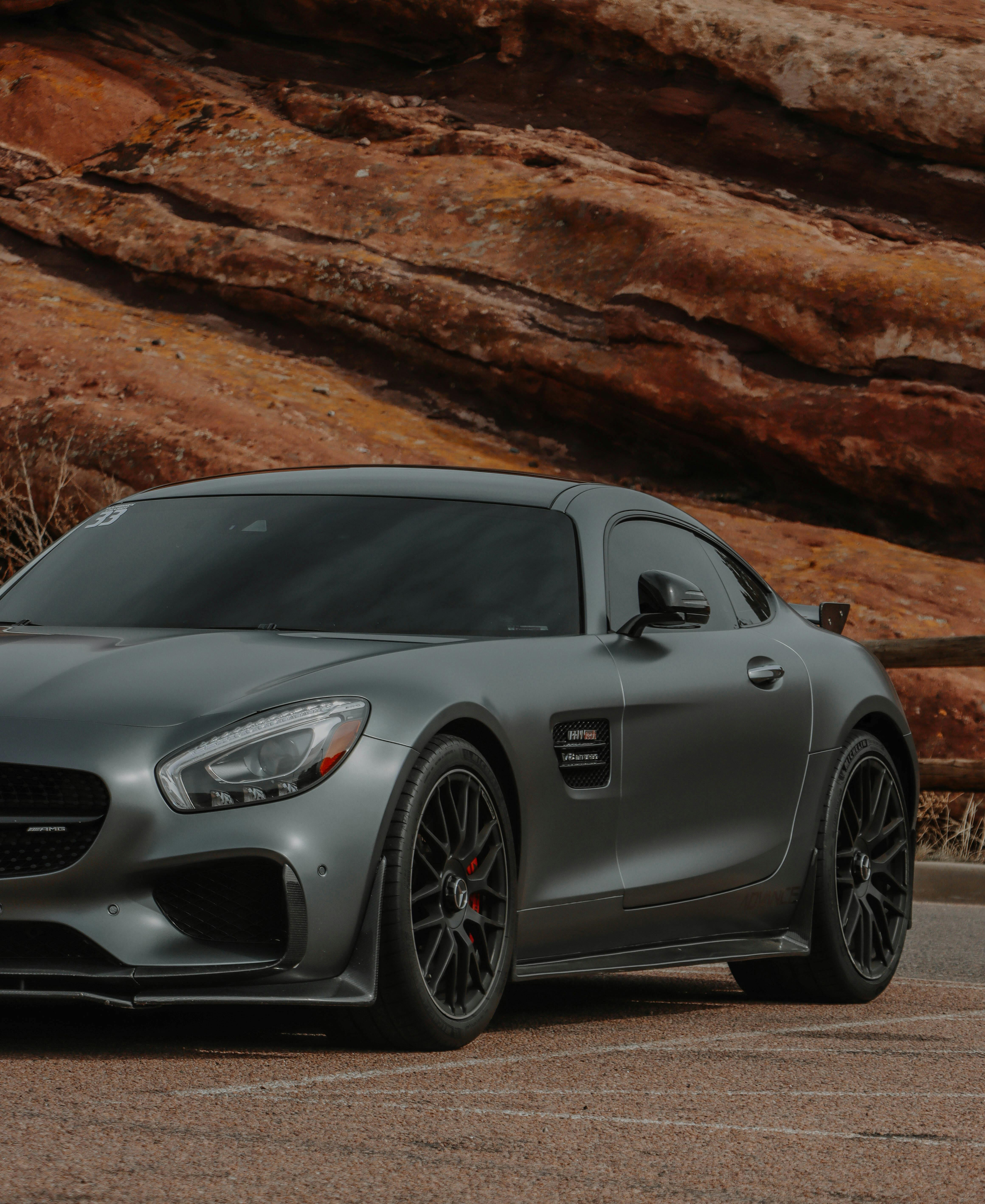 Silver Mercedes AMG GT · Free Stock Photo Silver Mercedes AMG GT · Free Stock Photo