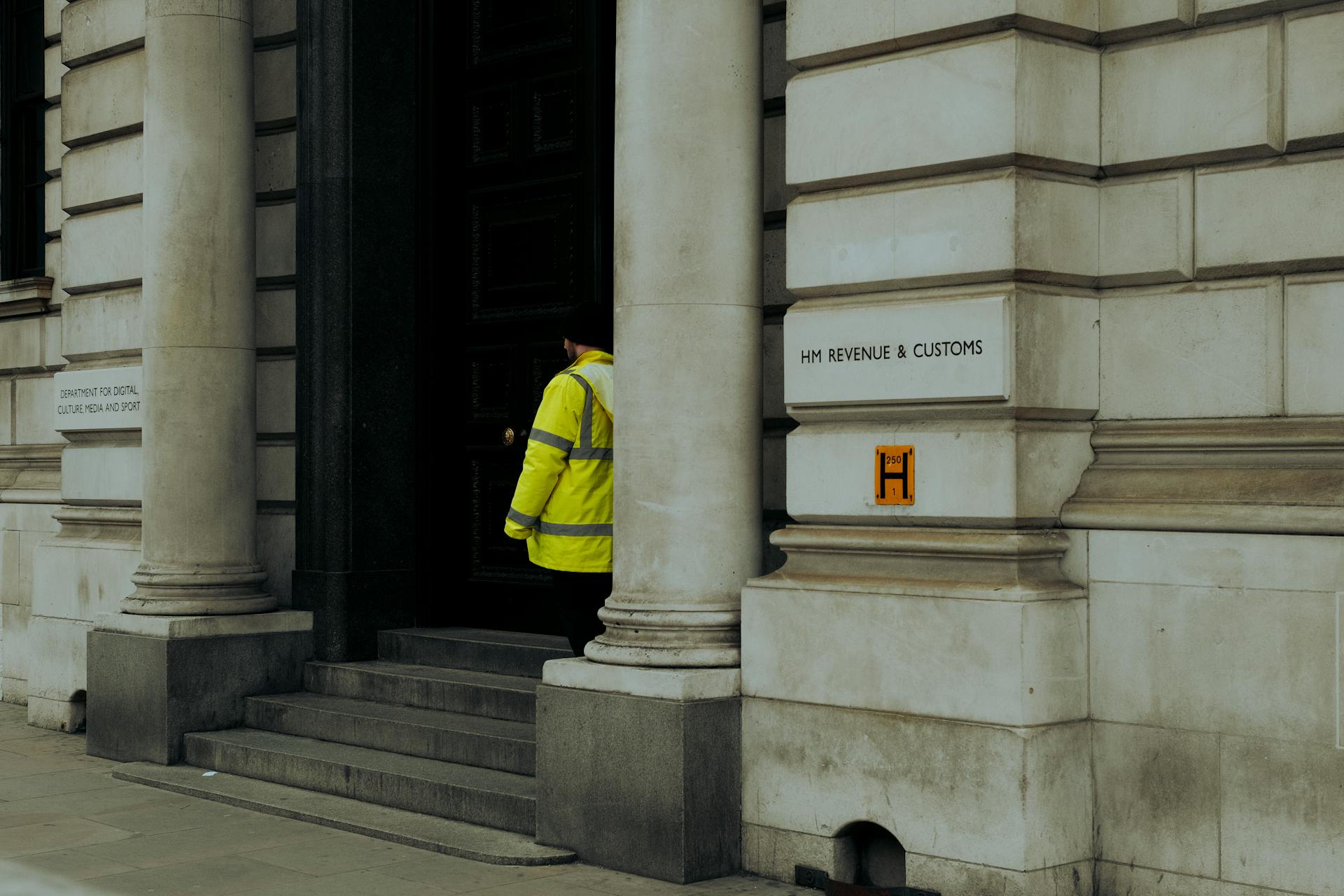 Close up of HM Revenue Customs Building