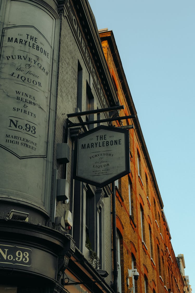 The Marylebone Board On Wall