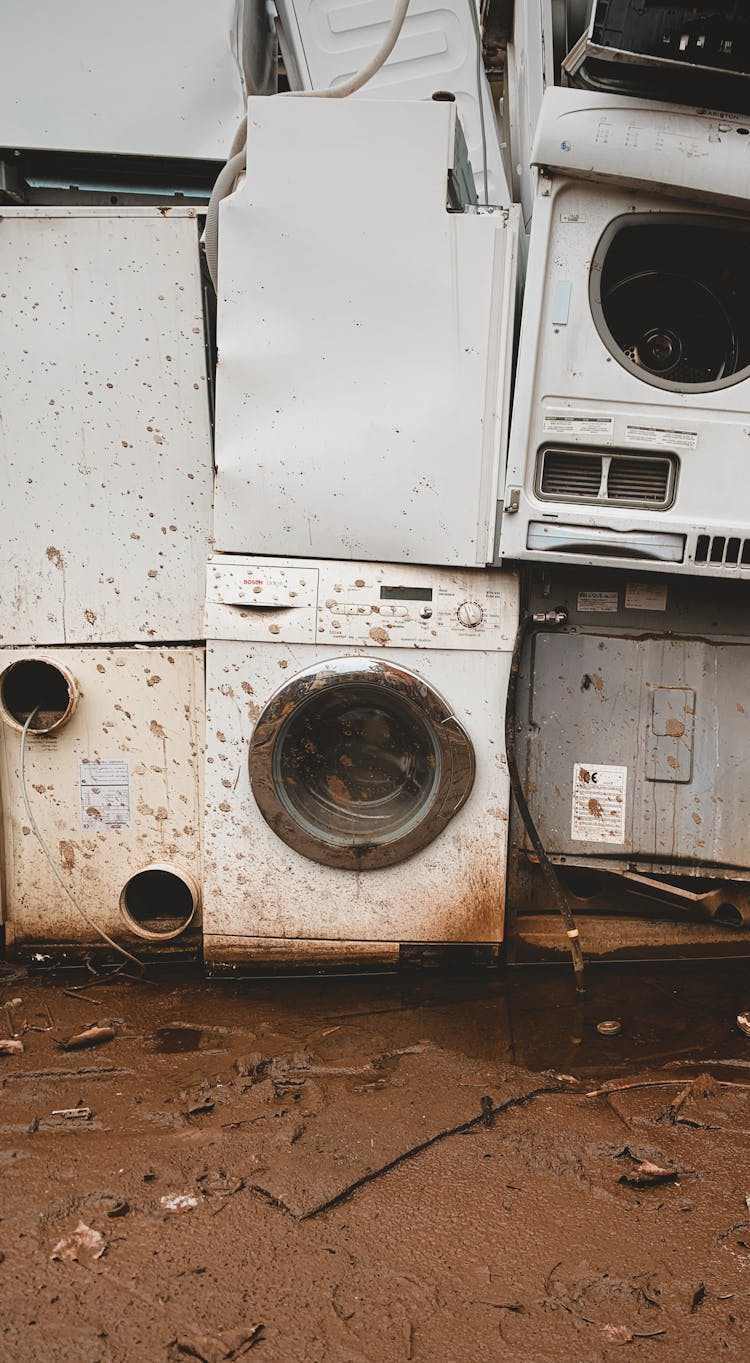 Stock Of Broken Laundries