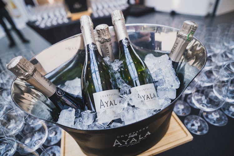 Champagne In An Ice Bucket 