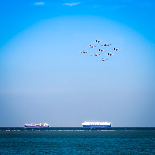 Free stock photo of airplane aircraft, airshow, freccetricolori