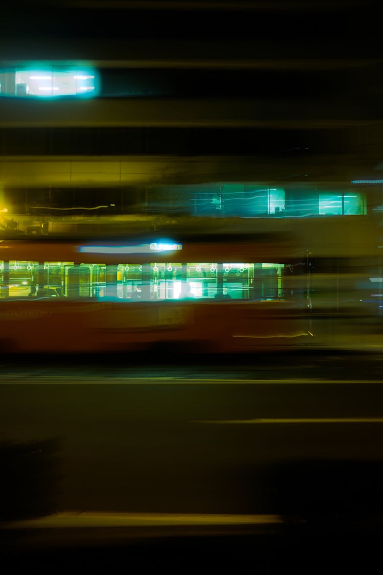 Blurred Street At Night