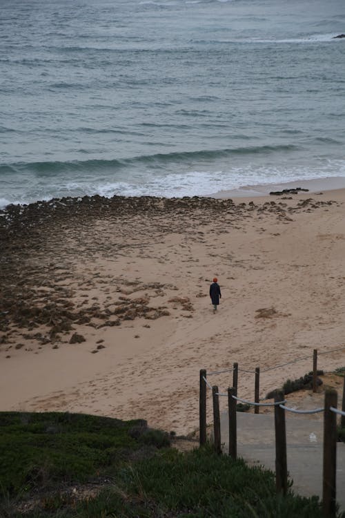 Základová fotografie zdarma na téma chůze, moře, písek