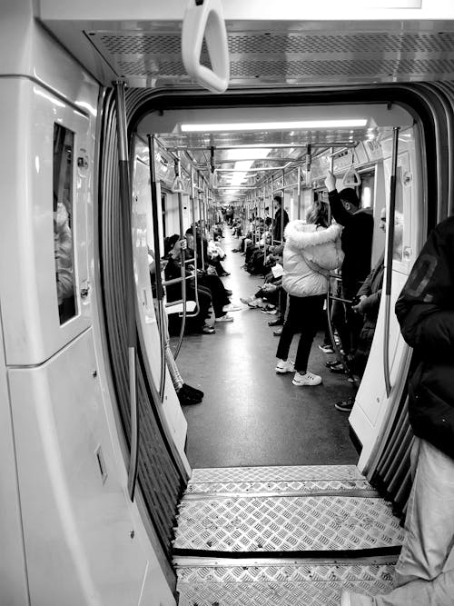 Free stock photo of aesthetic, in the train, metro