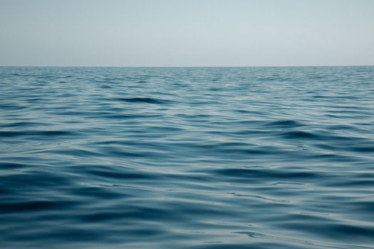 Blue Water on Open Sea