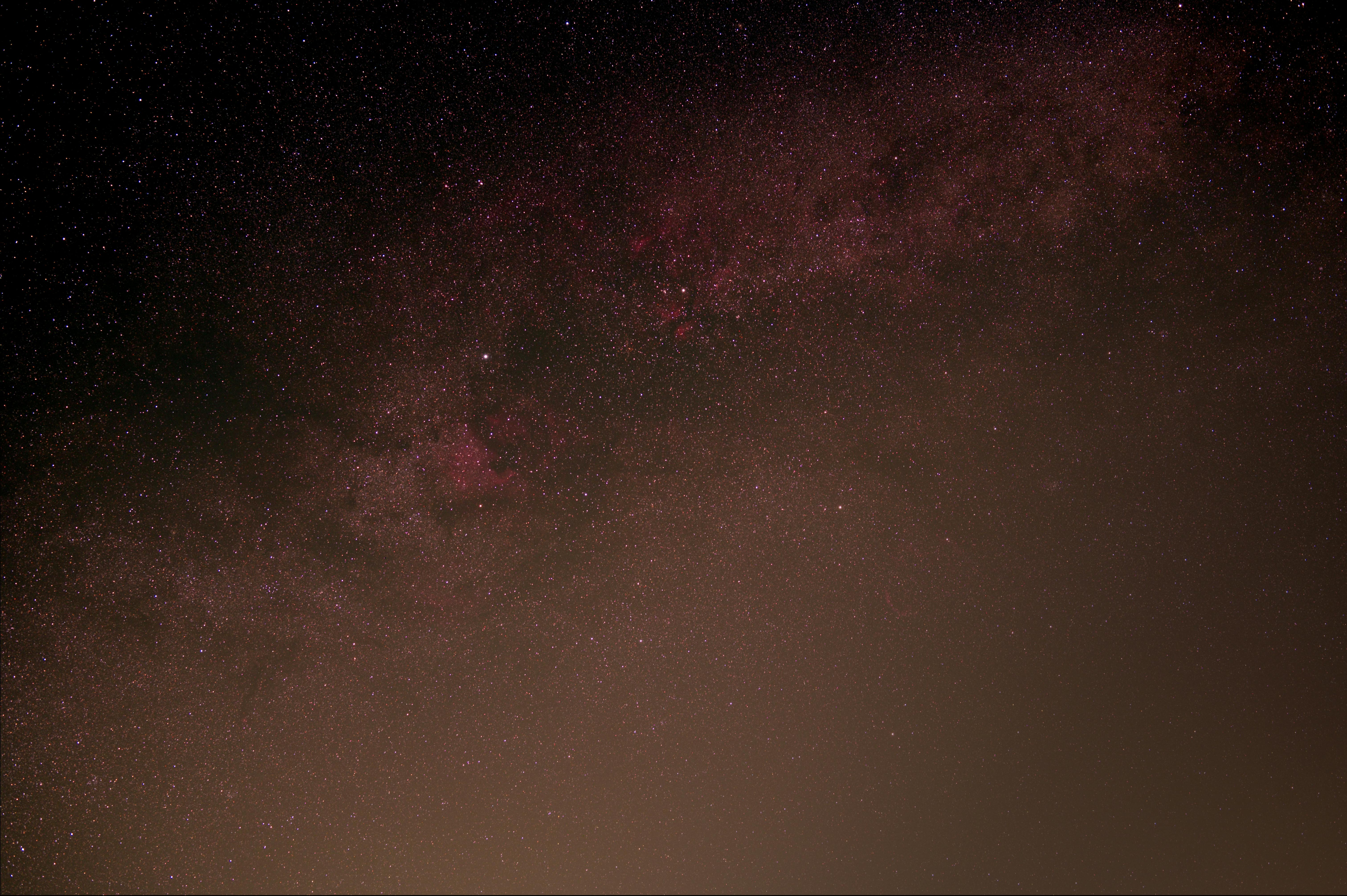 A breathtaking view of the Milky Way galaxy creating a celestial spectacle against the night sky.