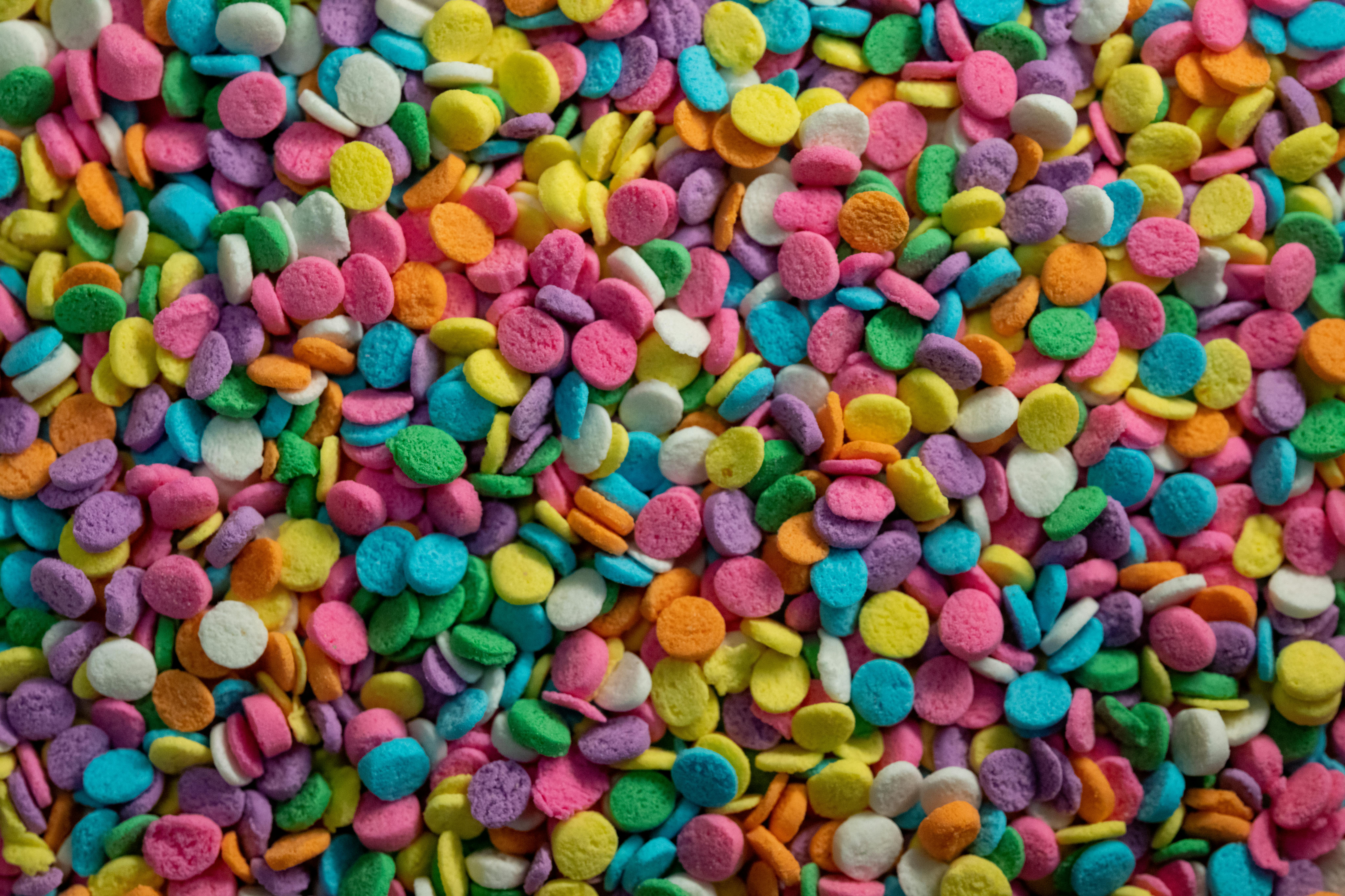 Pink Yellow Blue and Green Candies · Free Stock Photo