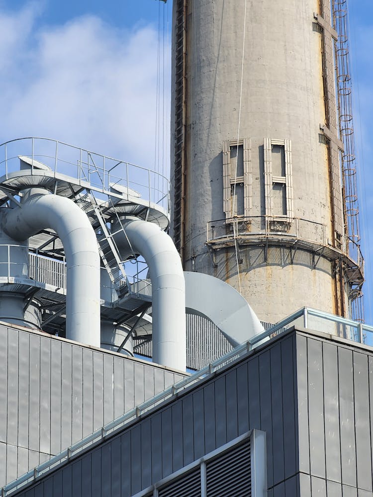 Exterior Of A Factory Chimney