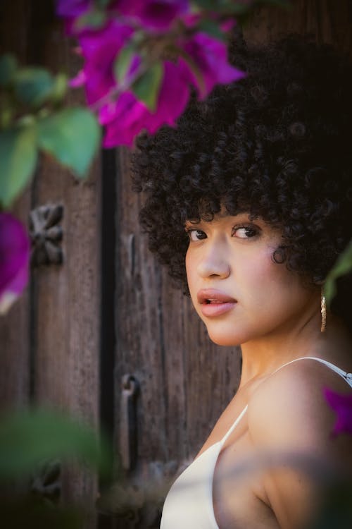 Portrait of a Young Woman in a Garden 