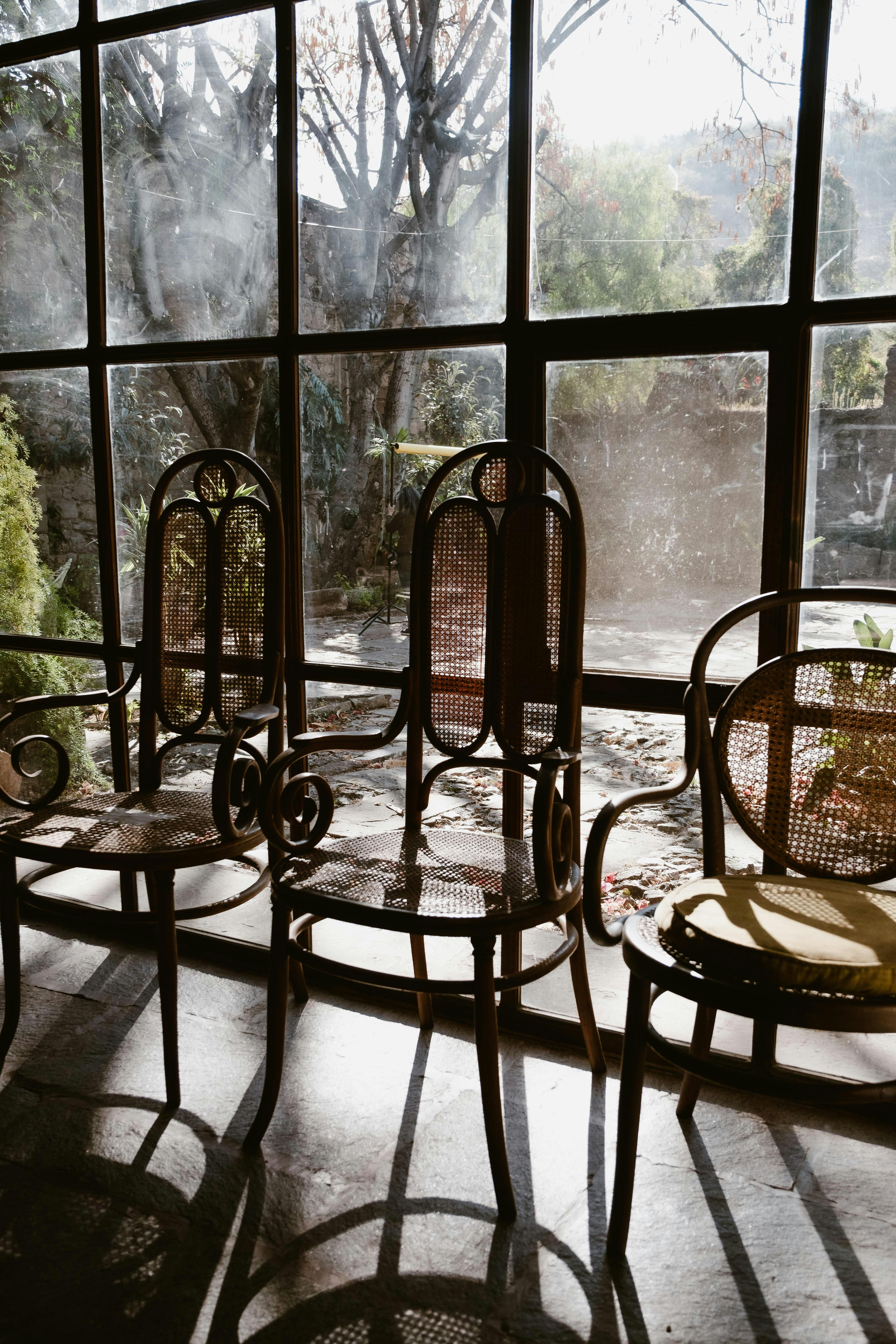 Vintage Chairs by the Window · Free Stock Photo