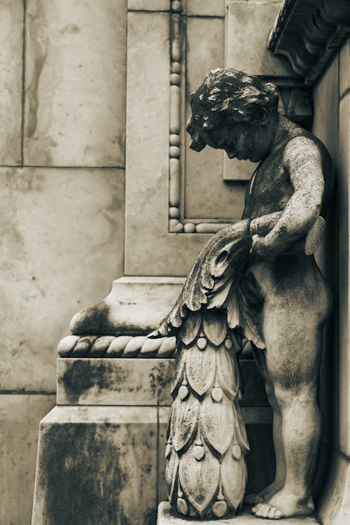 Free A Statue at the Recoleta Cemetery, Buenos Aires, Argentina Stock Photo