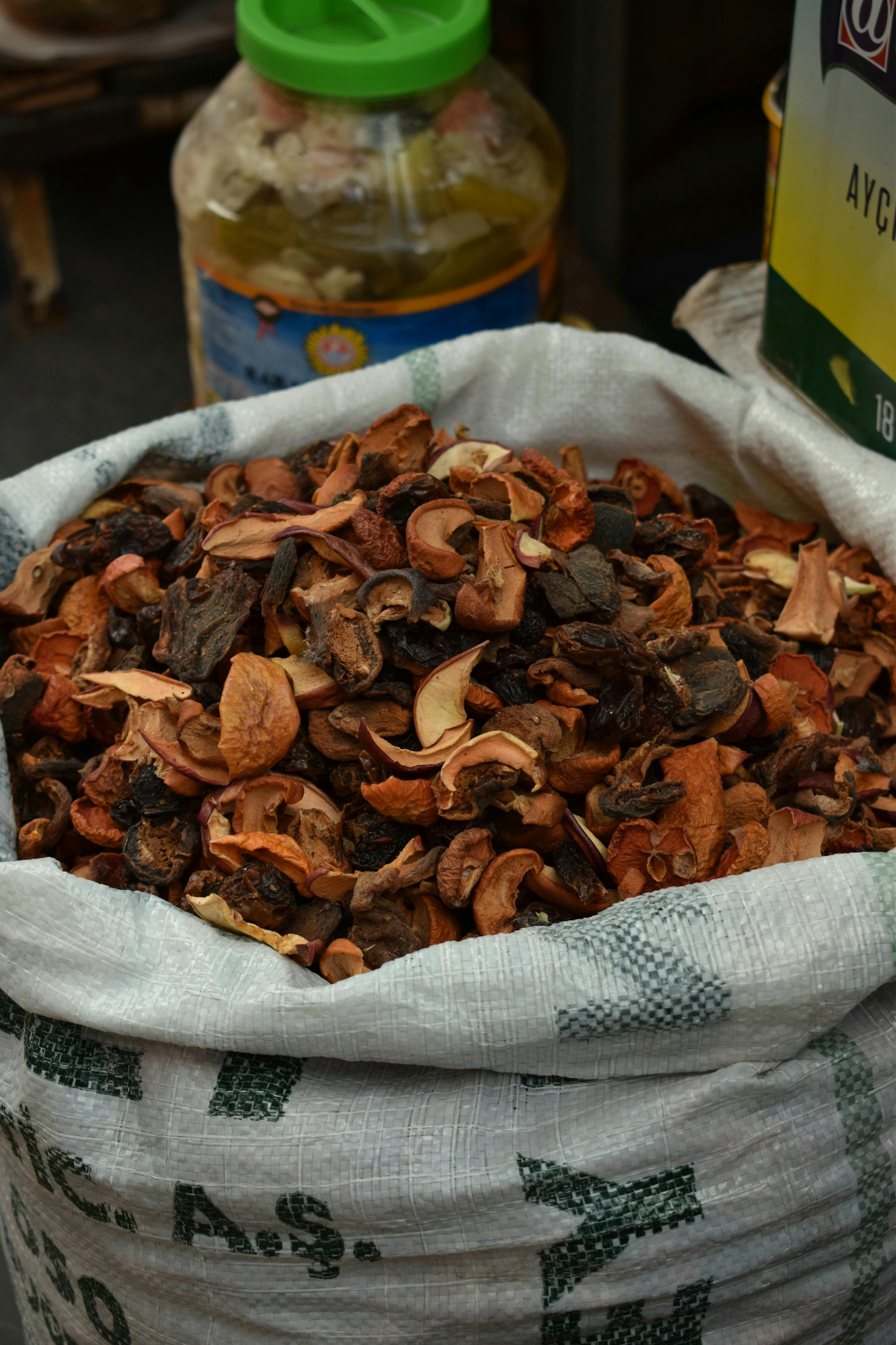 Sack of Dried Fruit Peels · Free Stock Photo
