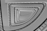 Directly Below View of a Spiral Staircase