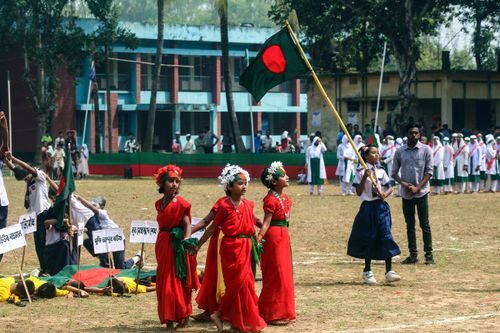 Free National Flag of Bangladesh Stock Photo