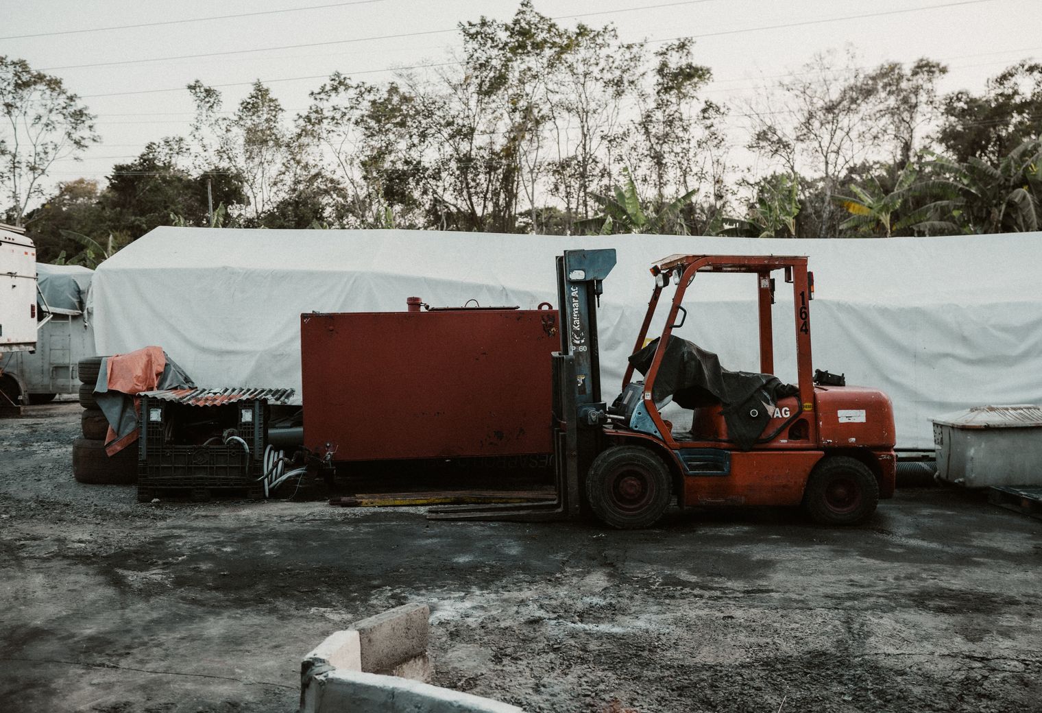 Croxteth — belongings being loaded for transport to storage