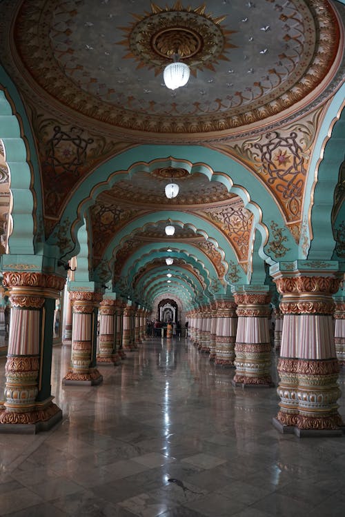 Colonnade in the Mysore Palace