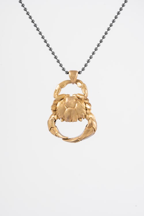 Golden Crab Shape Necklace 