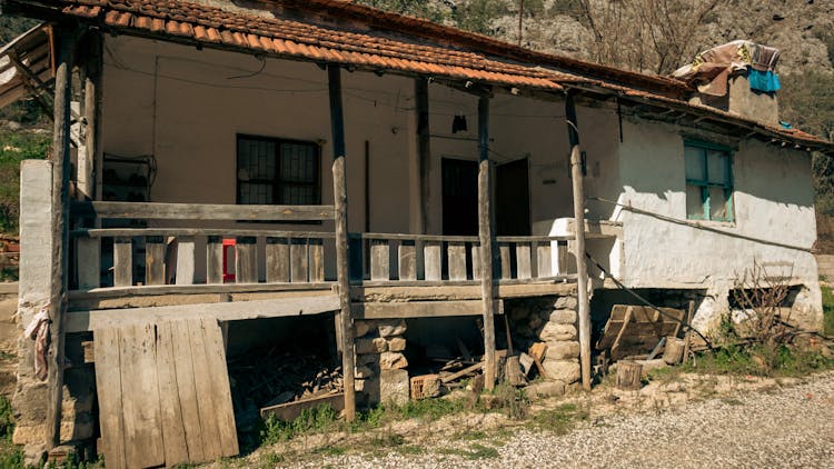 Old Abandoned House In Countryside