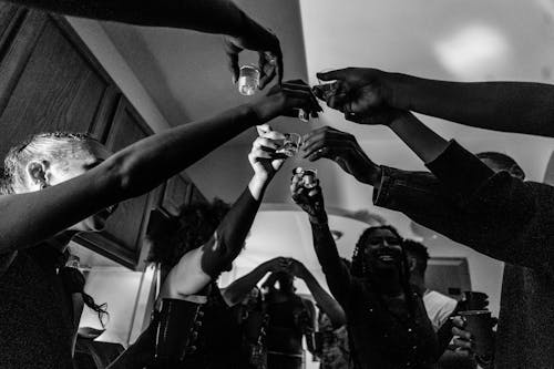 Friends Raising a Glass