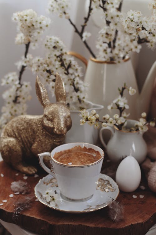 Foto profissional grátis de café, caneca, coelho