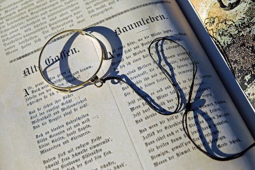 Black String on Top of an Open Book during Daytime