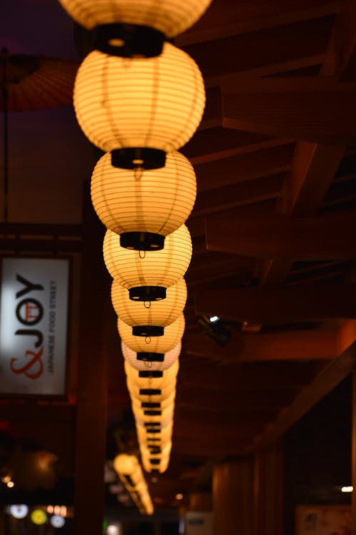 Lamps Hanging at a Chinatown Point