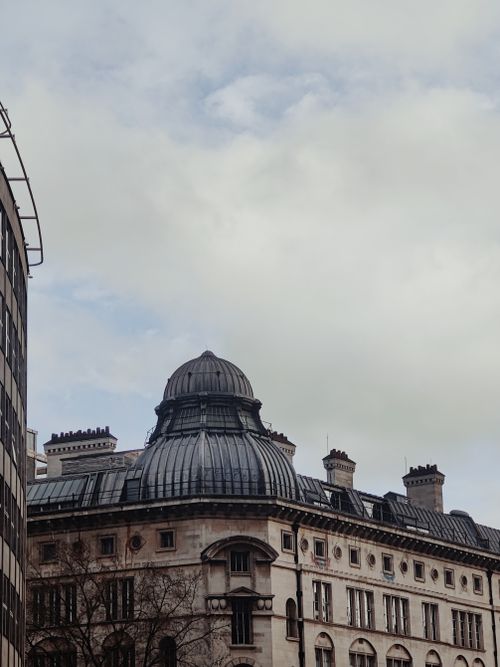 Free A classic dome building under an overcast sky in the urban landscape of London. Stock Photo